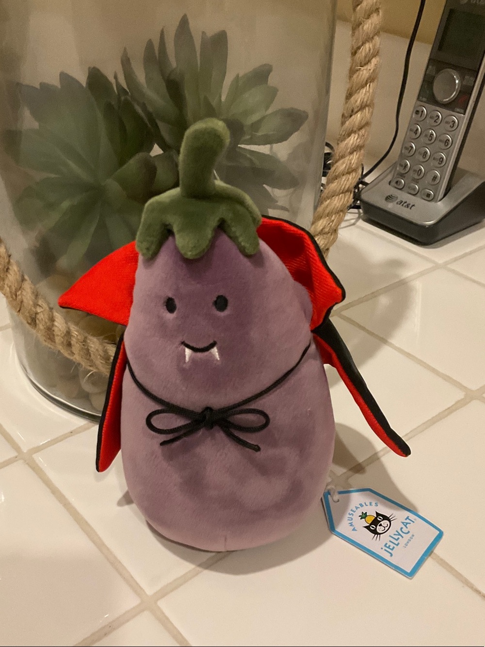 Jellycat Vivacious Eggplant Vampire